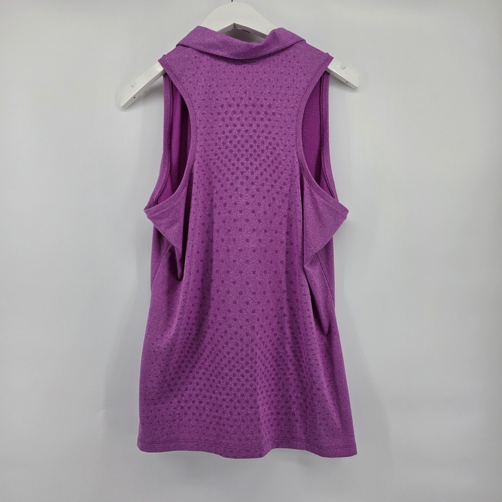 Nike Golf Womens Dri-FIT Sleeveless Polo Shirt Purple Heather XL New With Tags - Picture 4 of 7